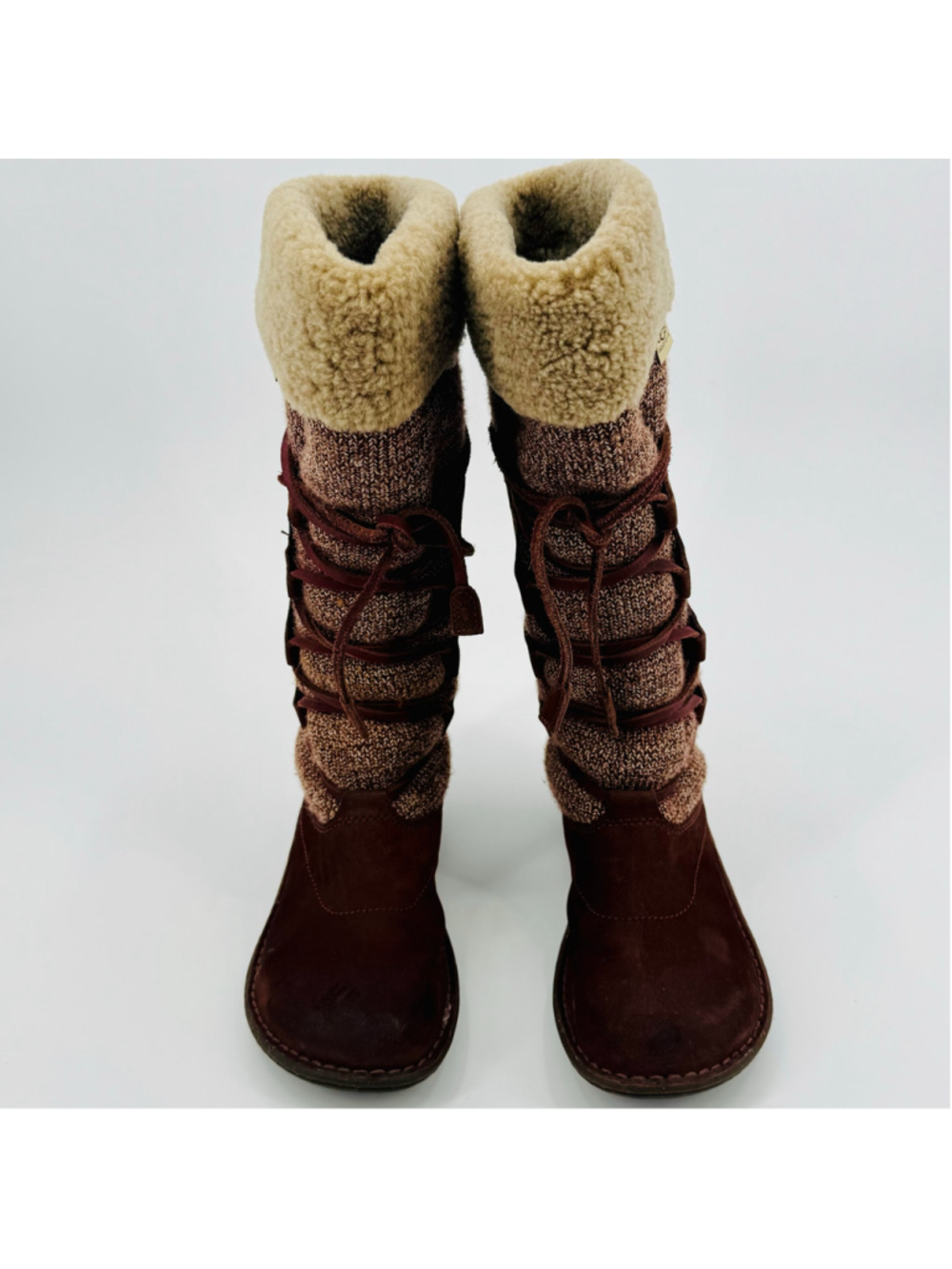 Women's UGG Torrey Brown Winter Boots Mid Calf - Picture 3 of 8